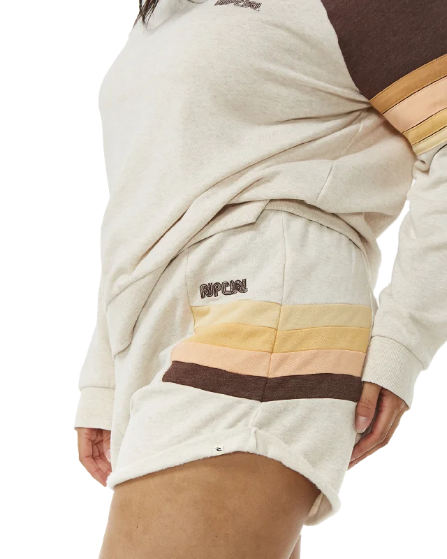 Block Party Track Shorts in Oatmeal