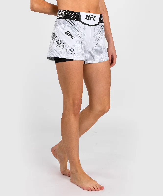 UFC Adrenaline by Venum Personalized Authentic Fight Night Women’s Fight Short – White