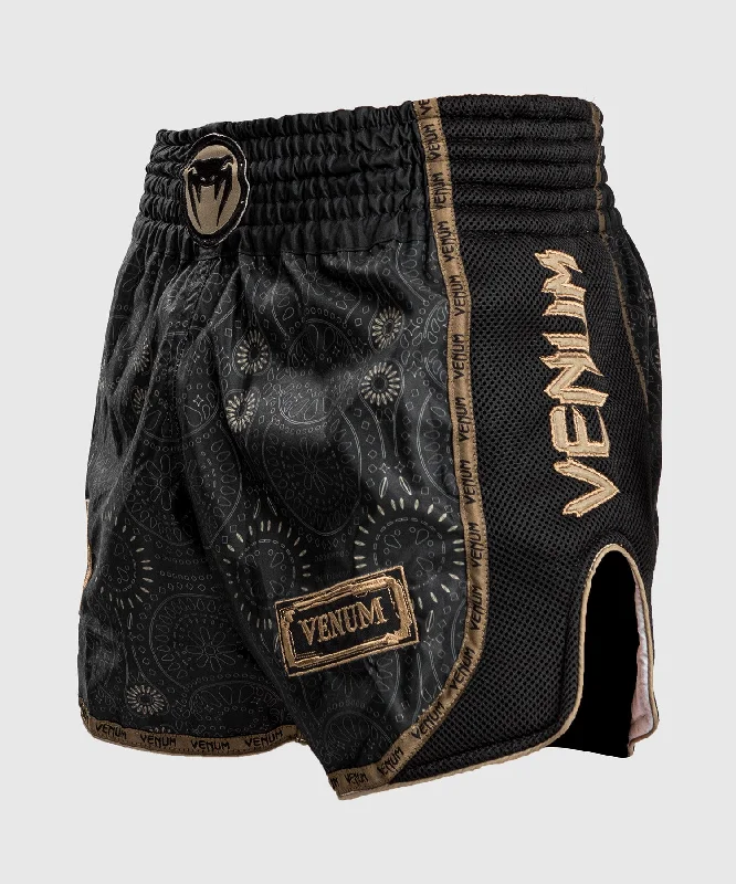 Venum Santa Muerte Dark Side - Muay Thai Shorts - Black/Brown