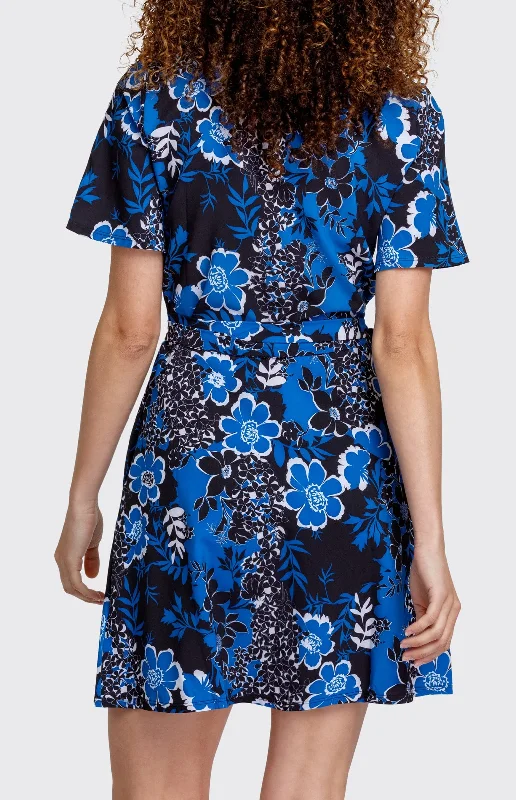 Sabine 36"" Wrap Dress - Fractals - FINAL SALE