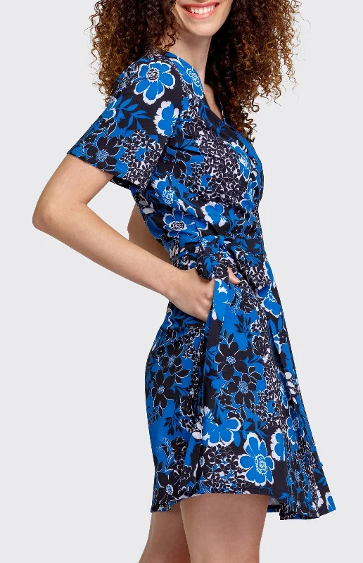 Sabine 36"" Wrap Dress - Fractals - FINAL SALE