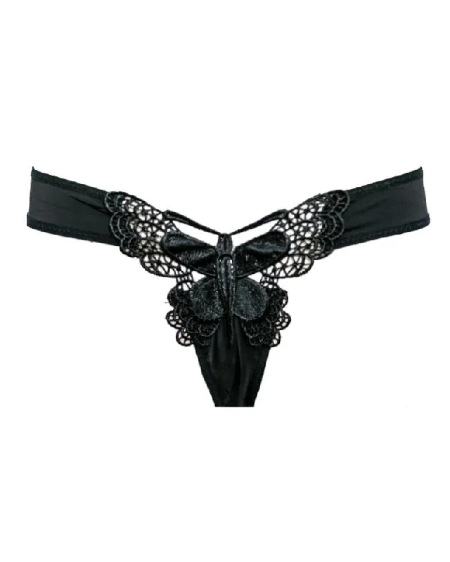 Black Butterfly Net Lace Panty 6022 - Bikini Type Underwear Sheer bikini top, Sexy, Chic, Trendy