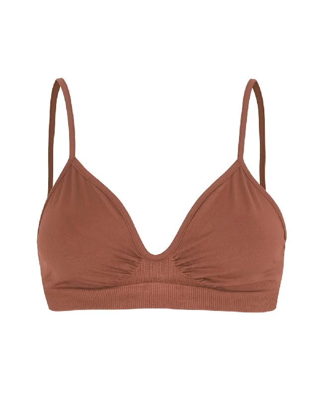 LIBERATED Bikini Bra Top | Rusty Pink Skirted bikini bottom, Feminine, Stylish, Comfortable