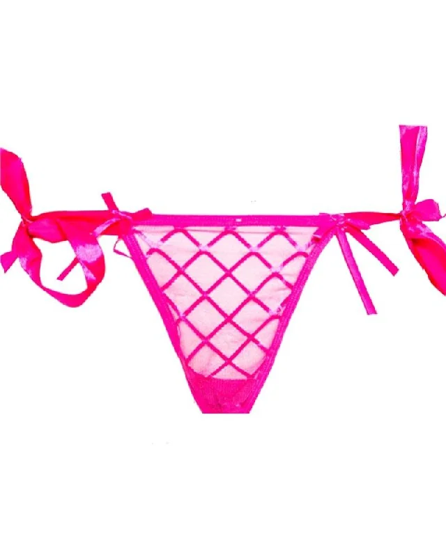 Pink Net See Through Panty - Bikini Type Underwear Sexy bikini, Summer wear, Fashionable, Comfortable