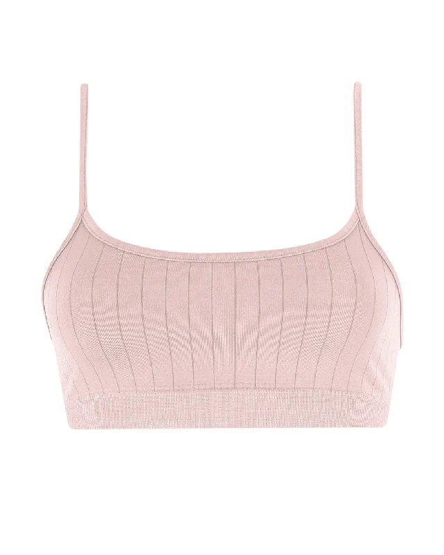 FLAT RIBBED SINCERE Bikini Bra Top | Blush Skirted bikini, Feminine, Sexy, Trendy