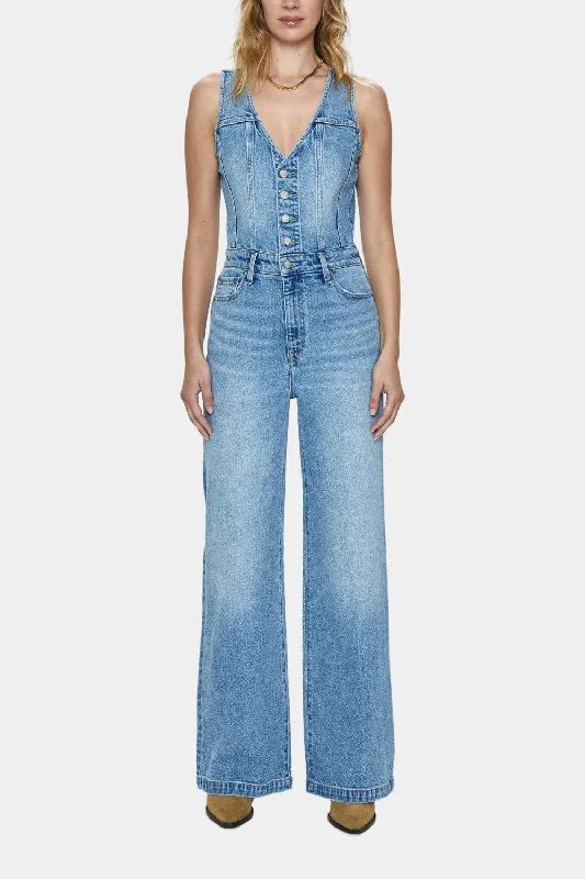 Pistola Aria Fitted Vest Jumpsuit in Essence Jumpsuit with buttons, Relaxed fit, Street style, Comfortable Pistola Aria Fitted Vest Jumpsuit in Essence Jumpsuit with buttons, Relaxed fit, Street style, Comfortable
