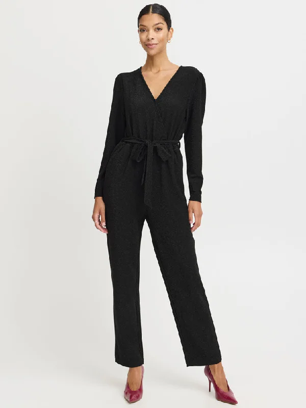 B Young ByTacha Jumpsuit Black Mix Cotton jumpsuit, Casual, Comfortable, Trendy