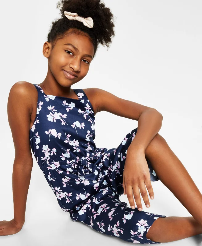 Charter Club Mommy & Me Little Girls' Floral-Print Cropped Jumpsuit Jumpsuit romper, Comfortable, Casual, Playful Charter Club Mommy & Me Little Girls' Floral-Print Cropped Jumpsuit Jumpsuit romper, Comfortable, Casual, Playful
