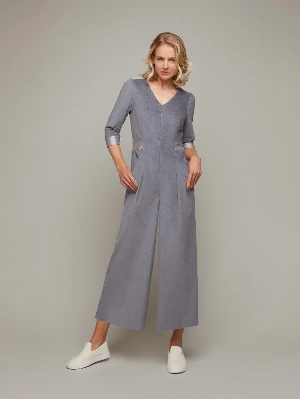 COLONNADE | Tailored 3/4 Sleeve Jumpsuit Satin halter jumpsuit, Glamorous, Fashionable, Nightwear COLONNADE | Tailored 3/4 Sleeve Jumpsuit Satin halter jumpsuit, Glamorous, Fashionable, Nightwear