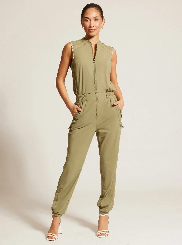 Indicator Jumpsuit - Olive Drab Printed jumpsuit, Bold design, Summer style, Chic