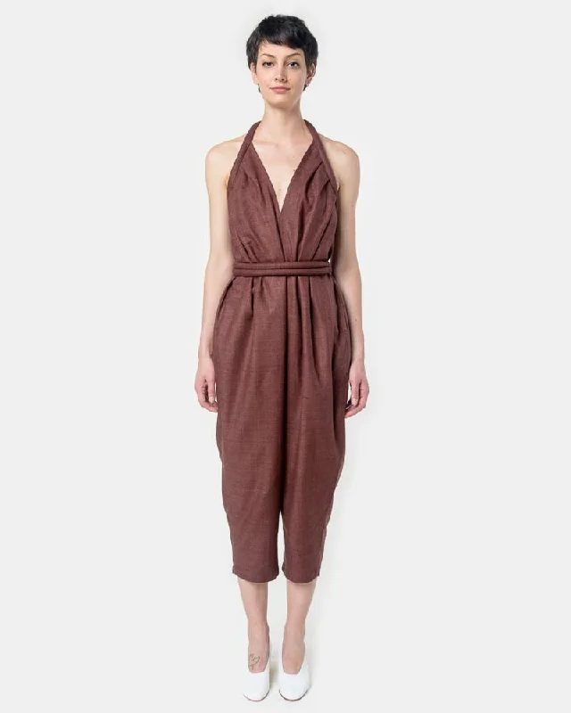 Infinite Rope Jumpsuit in Bark Elegant evening jumpsuit, Glamorous, Formal wear, Party attire Infinite Rope Jumpsuit in Bark Elegant evening jumpsuit, Glamorous, Formal wear, Party attire