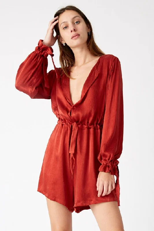 Third Form WOMENS INTRIGUE TIED PLAYSUIT SCARLET Blue jumpsuit, Classic, Comfortable, Fashionable Third Form WOMENS INTRIGUE TIED PLAYSUIT SCARLET Blue jumpsuit, Classic, Comfortable, Fashionable