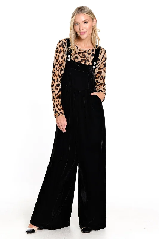 Black Velvet Wide Leg Jumpsuit w/ Pockets Vintage jumpsuit, Retro style, Trendy, Fashionable Black Velvet Wide Leg Jumpsuit w/ Pockets Vintage jumpsuit, Retro style, Trendy, Fashionable