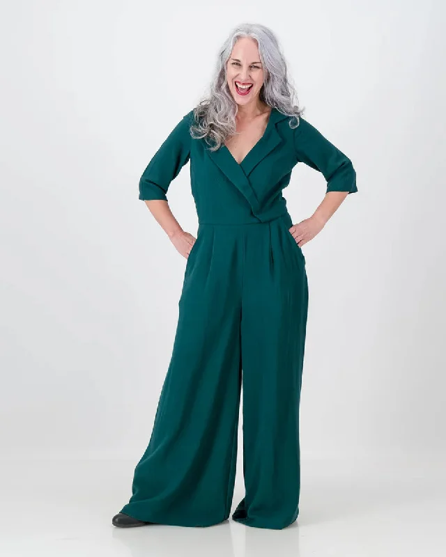 jojo jumpsuit - emerald Denim short jumpsuit, Casual chic, Trendy, Comfortable