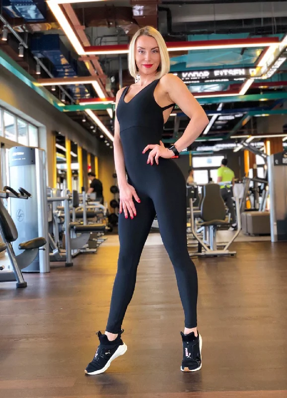 Lismina Jumpsuit 2100 Black Silk satin jumpsuit, Elegant, Luxurious, Evening wear
