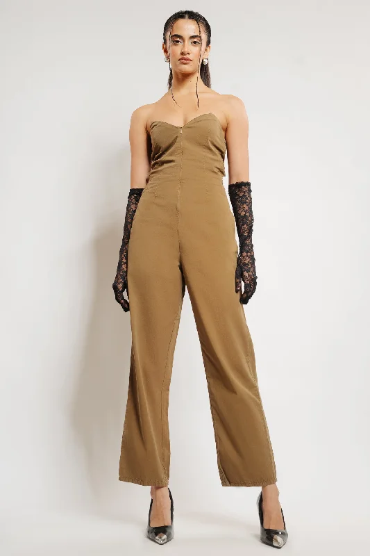 Olive Brown Jumpsuits Animal print jumpsuit, Bold pattern, Fashion statement, Unique Olive Brown Jumpsuits Animal print jumpsuit, Bold pattern, Fashion statement, Unique