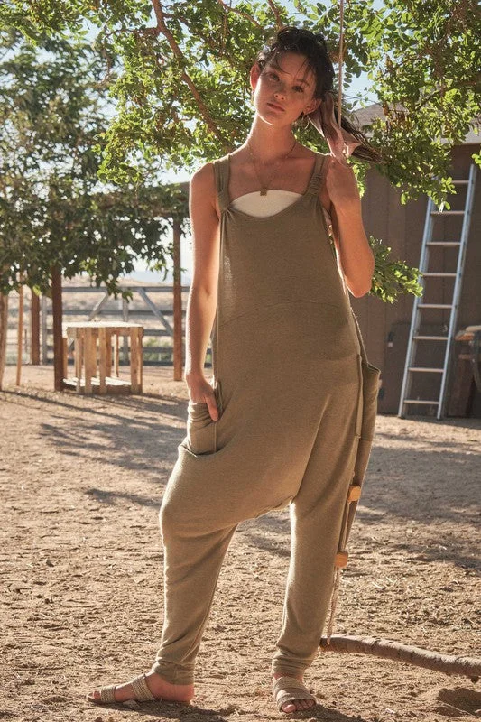 OLIVE STRETCH DETAILED HAREM JUMPSUIT CFBC60917SA Jumpsuit with tie waist, Slim fit, Comfortable, Stylish OLIVE STRETCH DETAILED HAREM JUMPSUIT CFBC60917SA Jumpsuit with tie waist, Slim fit, Comfortable, Stylish