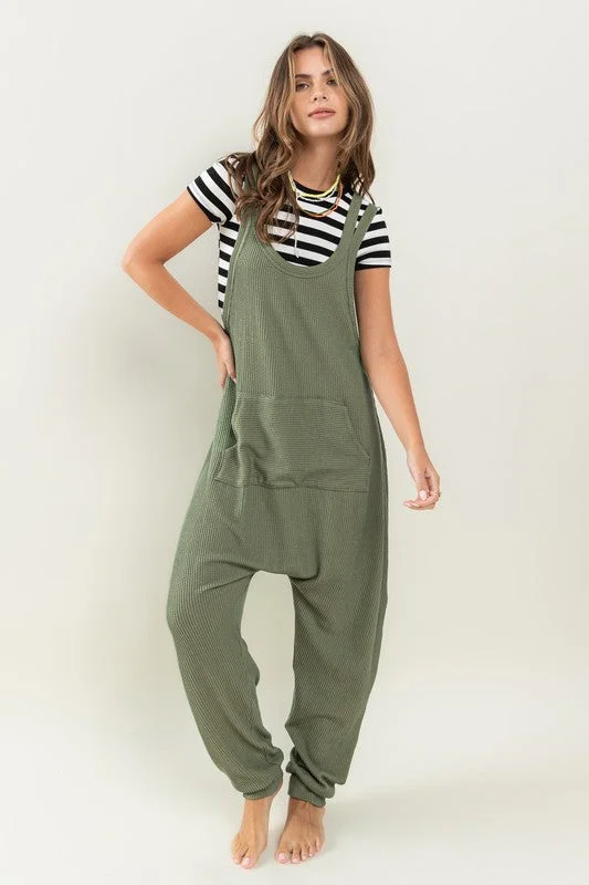 OLIVE TEXTURED W/KANGAROO POCKET HAREM KNIT JUMPSUIT CFBC61527SA Off-shoulder jumpsuit, Elegant, Cocktail party, Fashionable OLIVE TEXTURED W/KANGAROO POCKET HAREM KNIT JUMPSUIT CFBC61527SA Off-shoulder jumpsuit, Elegant, Cocktail party, Fashionable