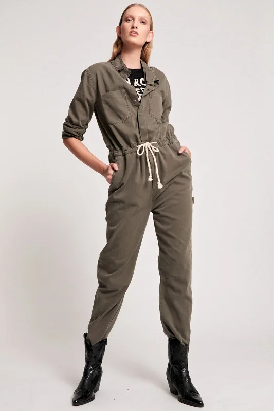 OneTeaspoon WOMENS DARK KHAKI STARSHIP JUMPSUIT Belted jumpsuit, Chic, Elegant, Comfortable OneTeaspoon WOMENS DARK KHAKI STARSHIP JUMPSUIT Belted jumpsuit, Chic, Elegant, Comfortable