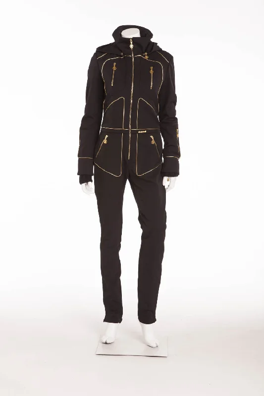 Roberto Cavalli - BN Black Ski Jumpsuit with Gold Embellishments - IT 42 Strapless jumpsuit, Sexy, Party wear, Trendy Roberto Cavalli - BN Black Ski Jumpsuit with Gold Embellishments - IT 42 Strapless jumpsuit, Sexy, Party wear, Trendy
