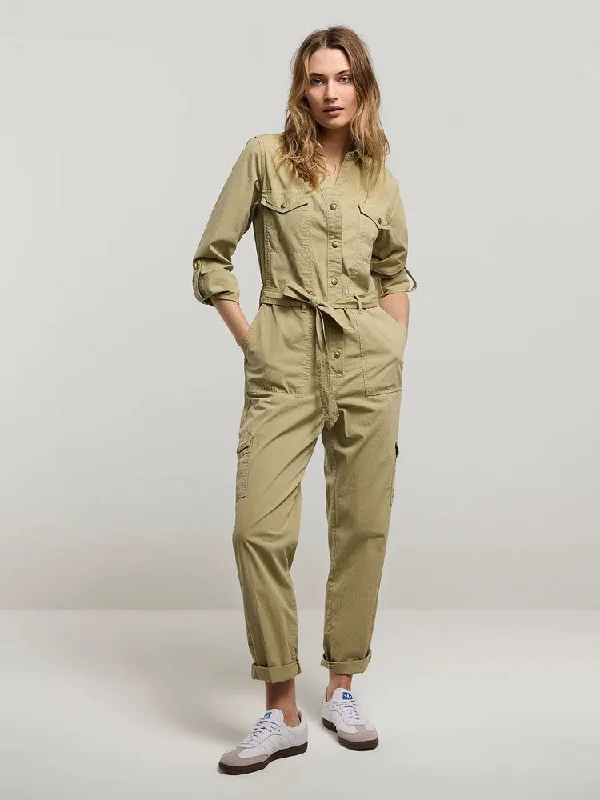 Summum Jumpsuit Green Lentil Satin wide leg jumpsuit, Luxurious fabric, Evening wear, Chic Summum Jumpsuit Green Lentil Satin wide leg jumpsuit, Luxurious fabric, Evening wear, Chic