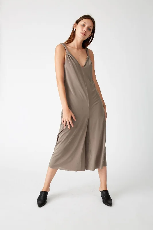 Third Form WOMENS TWISTED JUMPSUIT PUTTY....Last One Available Satin halter jumpsuit, Elegant, Luxurious, Fashionable Third Form WOMENS TWISTED JUMPSUIT PUTTY....Last One Available Satin halter jumpsuit, Elegant, Luxurious, Fashionable