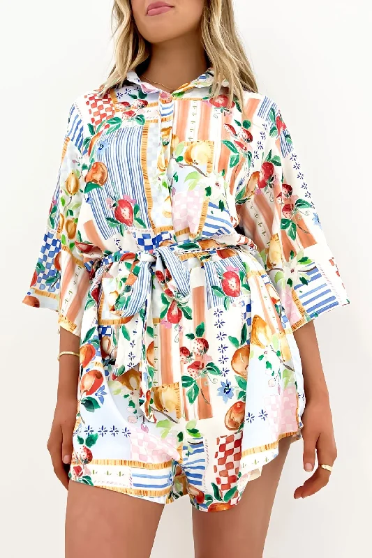 Thorne Playsuit Sunburst Print jumpsuit, Bold patterns, Trendy, Casual