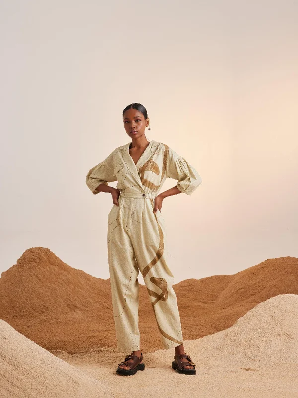 Top Stitch Jumpsuit Casual jumpsuit with pockets, Comfortable, Trendy, Street style