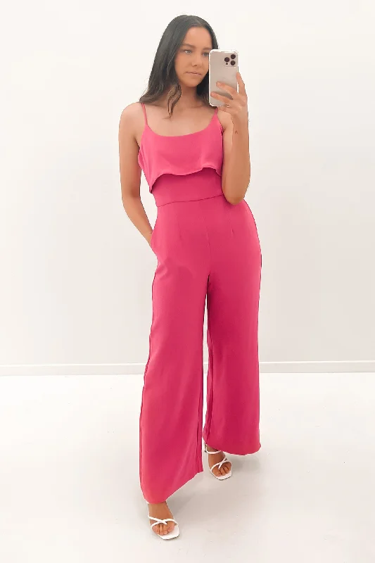 Witness Jumpsuit Pink Cozy jumpsuit, Comfortable, Relaxed, Casual