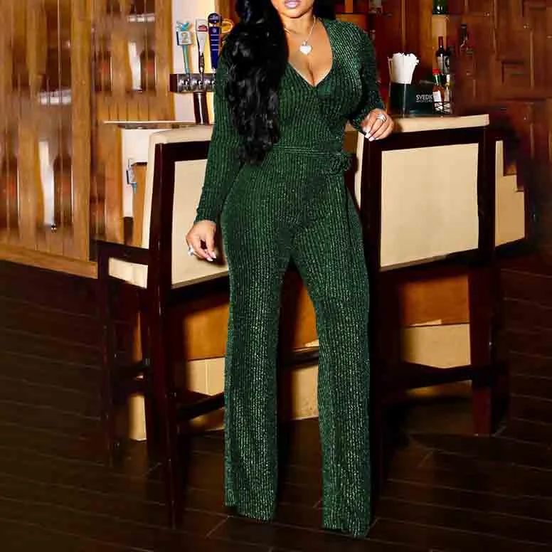 Women Sexy V Neck Sparkly Jumpsuits Long Sleeve Loose Pants Party Clubwear Utility jumpsuit, Casual, Functional, Trendy Women Sexy V Neck Sparkly Jumpsuits Long Sleeve Loose Pants Party Clubwear Utility jumpsuit, Casual, Functional, Trendy