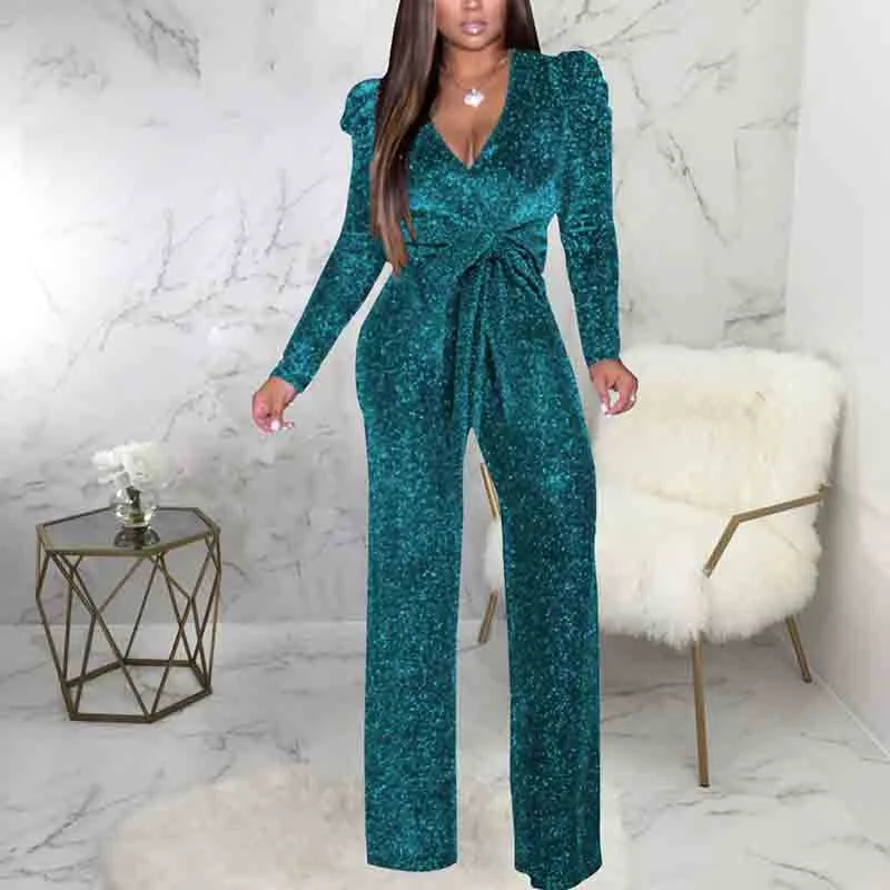 Women Sparkly Jumpsuits Long Sleeve Onesie Loose Pants Party One Piece Sleeveless jumpsuit, High waist, Trendy, Fashionable Women Sparkly Jumpsuits Long Sleeve Onesie Loose Pants Party One Piece Sleeveless jumpsuit, High waist, Trendy, Fashionable